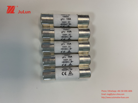 1000V/1500V TUV Ce schatte Zonnepv Zekering 5x20mm 10x38mm 14x51mm 10X85mm