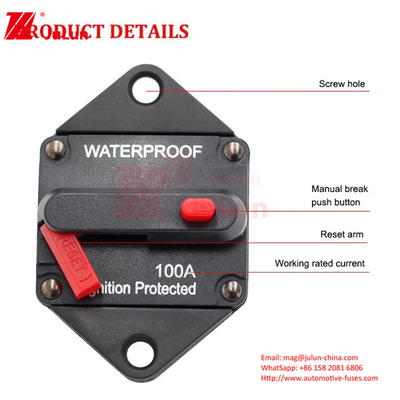 300A RV-circuitbreaker 48V Motor Fuse Inverter Marine Overload Protector Reset Circuit Breaker