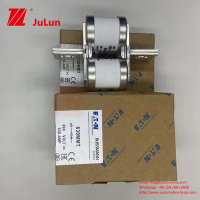 630MMT 690V BUSSMANN Keramisch koper Twin Flat Plate Bolt Type Fuse 630A Elektrische stroom 0,43kg Gewicht