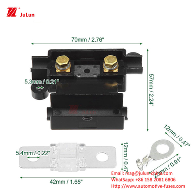 Auto fusie Nylon fusiehouder 32V 30A-500A Nominale Spanning ANM High Power Fuse Box Accessoires