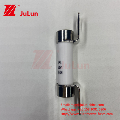 10A-50A 750VDC Keramische autoverzekering met boultmontage Keramische Ev325 Verzekering breekcapaciteit EV325 20KA 50kA 15A 25A
