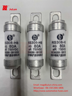750VDC Keramische automobielfussen RS308 HB 4G Hoge temperatuur 10A 20A 25A 30A 40A 50A 63A 80A 100A 750VDC FUSS