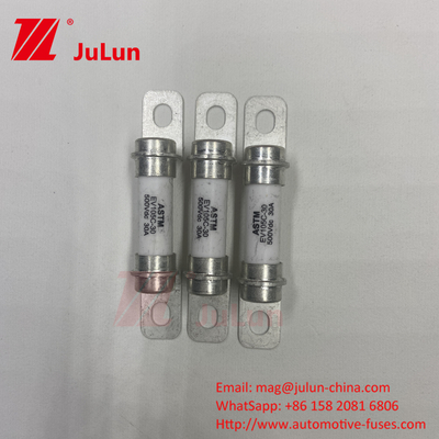 Batterij Energieopslag 50A High Break 500VDC Fuse DC Keramische buis High Break 30A Veiligheidsbescherming Fuse Elektrisch voertuig