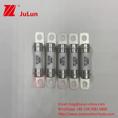 Batterij Energieopslag 50A High Break 500VDC Fuse DC Keramische buis High Break 30A Veiligheidsbescherming Fuse Elektrisch voertuig