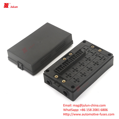 12 Way Fuse Box 12 Way Positieve en Negatieve Autoboot Veiligheidsstoel Met LED Licht Auto Inbreng Automatische Reset Auto Fuse Zee