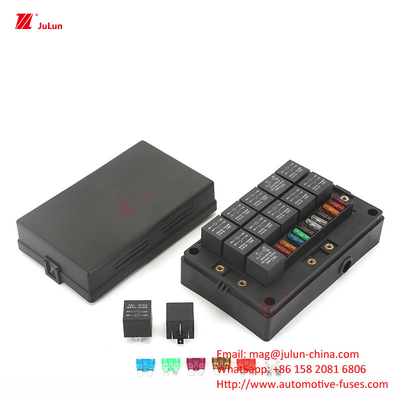 12 Way Fuse Box 12 Way Positieve en Negatieve Autoboot Veiligheidsstoel Met LED Licht Auto Inbreng Automatische Reset Auto Fuse Zee