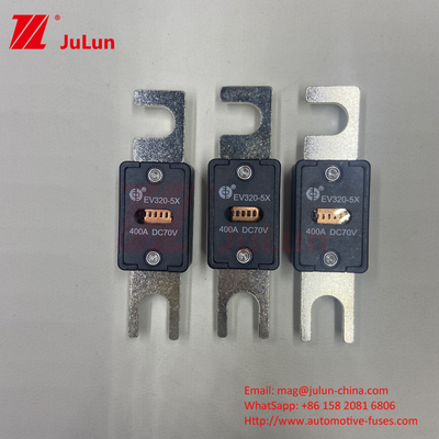 Elektrische voertuigbeschermer voor elektrische voertuigen in een doos 70VDC Nominale spanning M6 Bolt Type 250A EV320-5C