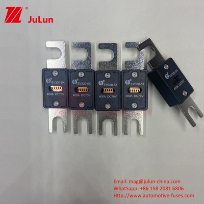 EV320-5C-225A-N 70VDC Custom Logo Automotive Blade Fuses Screw Plug In M6 M8 Koper 80A-500A