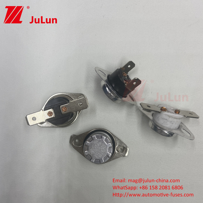 KSD301 Thermistor Temperatuursensor Lage schakelweerstand ≤ 50mΩ Aanvankelijke waarde