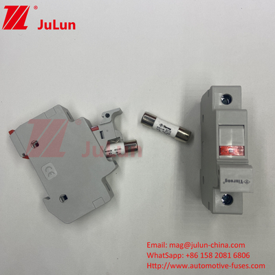 Solar Pv Fuse Din Rail Solar Fuse Holder voor fotovoltaïsche omvormer Inline Fuse Cylindrische Fuse Holder