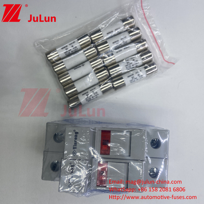 PV-30 CE TUV 10*38mm Dc 6A 8A 10A 12A 15A 20A 25A 32A PV Solar Dc 1000V Fuse met Fuse Holder Box met aanwijzing