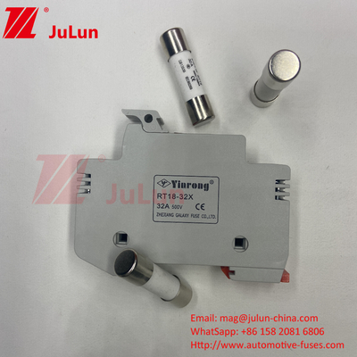 PV-30 CE TUV 10*38mm Dc 6A 8A 10A 12A 15A 20A 25A 32A PV Solar Dc 1000V Fuse met Fuse Holder Box met aanwijzing