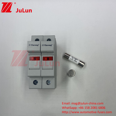 TUV CE 10*38mm DC 1000V zonne-PV-sluiting fusibel 20A met LED-sluitingshouderbescherming voor zonne-omvormer