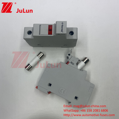 Zonne-PV-sluiting met DIN-gids Sluitingshouder voor fotovoltaïsche bescherming RT18-32 15A 20A 32A Sluitingshouder met LED-indica