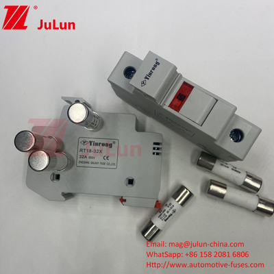 1000VDC 1500VDC 500VDC DIN Rail Solar Panel DC 32 Amp Solar Fuse Holder Met Fuse Voor PV Pho