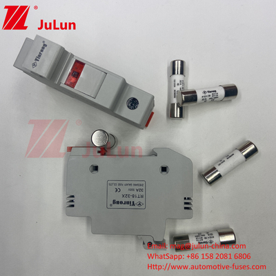 1000VDC 1500VDC 500VDC DIN Rail Solar Panel DC 32 Amp Solar Fuse Holder Met Fuse Voor PV Pho