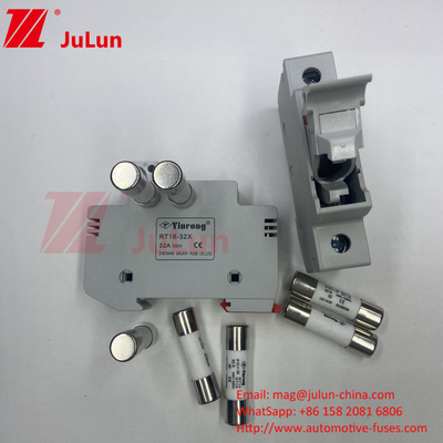 Silver Element Solar PV Fuse Voor IEC60269.6 Standaard Din Guide Fuse Holder
