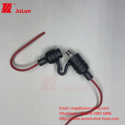 Stofdichte auto-afsluiting voor lage spanning Rood Zwart Silicone PPS 10A 250V