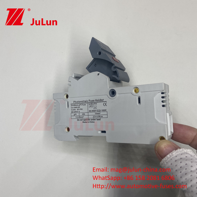 TUV DC Solar Fuse Fusible Holder Box Base DNPVF1-32 Solar System Protection 10x38MM 1000V GPV Fast Blow Keramische DIN Rail