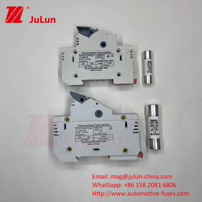 Protective Certified DIN Rail Solar Fuse Holder voor zonnepanelen RT18 AC Fuses Fast Blow Ceramic 22x58