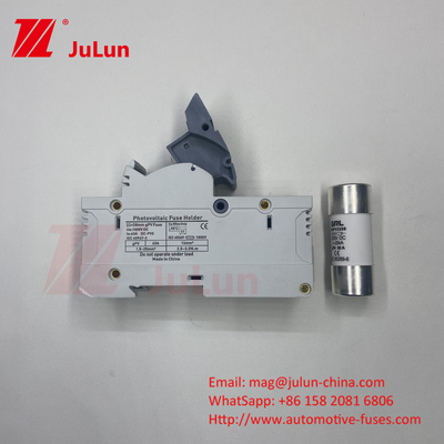 1000V zonne-energie-fusehouder met zekerheid DNPVF1-32 14*51mm 1000dc 250 315 350 zonne-energie-fuse 1500v zekerheid