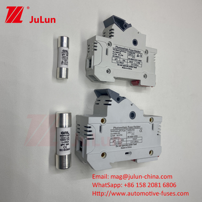 1000V zonne-energie-fusehouder met zekerheid DNPVF1-32 14*51mm 1000dc 250 315 350 zonne-energie-fuse 1500v zekerheid