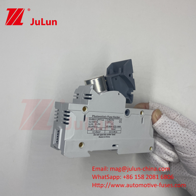 1000V DC zonne-energie fotovoltaïsche omvormer veiligheden RT18 serie 10x38 3P DIN Rail gemonteerd 32A Capaciteit Voor veiligheden 1500V