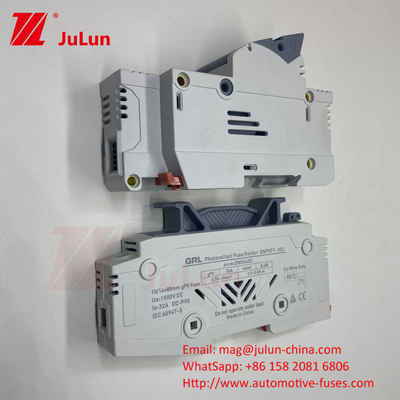 Fusehouder 30A 63A 500V 10x38 RT18-32 Cylindrische fusiefuse 10A 1000DC Solar PV Fuse voor fotovoltaïsche bescherming