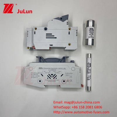 Zonne-energie fotovoltaïsche omvormer PV-sluiting met keramisch lichaam DIN Mount Dc-sluiting 250a 10x85 1500Vdc PV-sluitinghouder 15