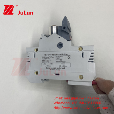 Zonne-PV-sluiting met koperelementmateriaal RO17 Fast Blow Ceramic DIN Rail Moun 22x58MM Italweber-sluiting 500V