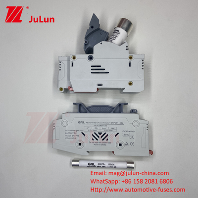 Verkoop Mezeen 1P 10x38mm PV DC 1000V 32A lont en lonthouder voor zonne-systeembescherming OEM beschikbaar