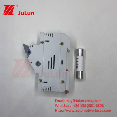 SeanRo Solar PV Din Rail Fuse Holder voor Fuse Link 10*38mm 1000V 15amp DC Fuse 25A