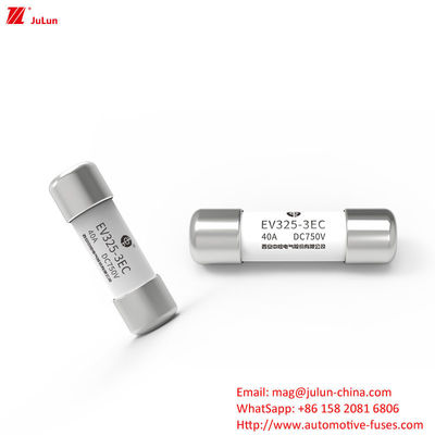 Medium Fuse 15A-50A Medium Fuse Bolt Screw EV325-3EC DC750V 20KA Met vlag die nominale stroom aangeeft