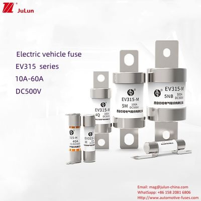 EV315-serie Medium Electric Vehicle Screw Fuses 10-60A 500V 20kA Breekcapaciteit