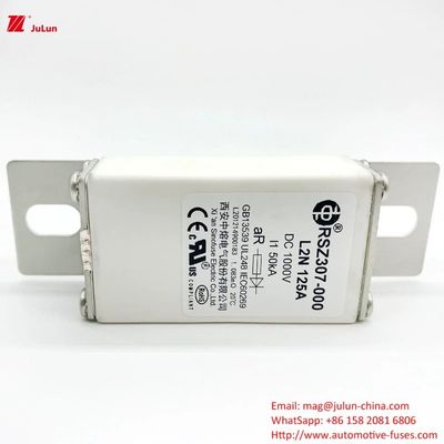 RSZ307 Bolt On Terminal Type EV Charger Fuses met middelmatige fusie-kenmerken