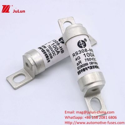 Elektrische voertuigen Automotive veiligheden Spoorvervoer RS308-HB4G Bolt op veiligheden 50KA DC750V