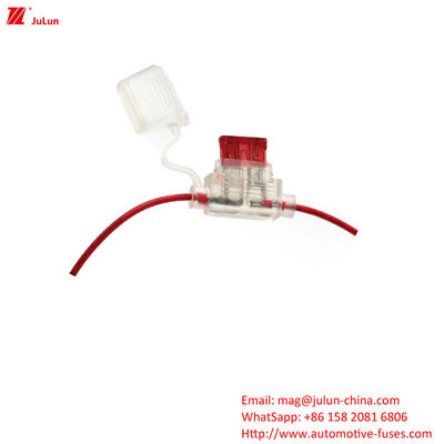 EU UL-standaard Automotive Plug In Circuit Breaker Fuse Holder Nominale spanning 32V Stroom 25A-80A Voor elektrische voertuigen