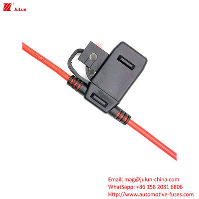 High Stability Electric Vehicle Fuse Holder 32V 25A-100A PVC vlamvertragend polymeer