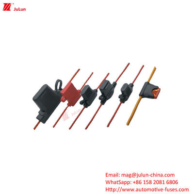 High Stability Electric Vehicle Fuse Holder 32V 25A-100A PVC vlamvertragend polymeer