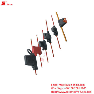 EU UL Standard Shipping Circuit Breaker Plastic / Nylon Shell Fuse Holder voor elektronische circuitbescherming van nieuwe energievoertuigen Busgravers
