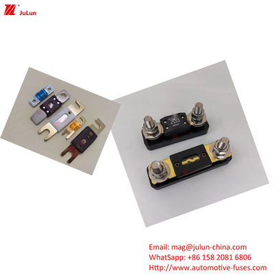 Massaproductie Automotive Electronics Blade Fuses voor het handhaven van stabiliteit Fuse Holds Current 50A-500A