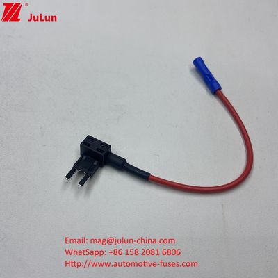 Standard Plug Adapter Mini Tap Car Fuse Holder 10A / 15A / 20A Messing Tin Plating Simple Spiral