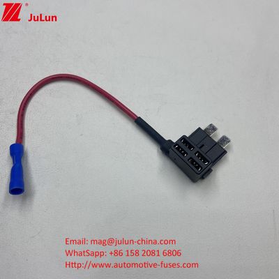 F3A 5A 10A 15A Veiligheidsknop 16AWG Auto Voeg een circuit toe ACU blade Veiligheidsaadapter met veiligheidshouder voor auto's Trucks