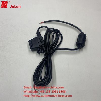 fusie 50A maximale nominale stroom rood 10AWG draad 280mm totale lengte inline fusiehouder