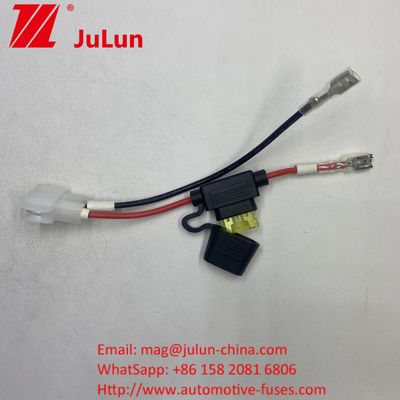 Fusehouder AWG 16 12 AGW Fuse Inline Fusehouder met 30 AMP 50A ATC Blade Fuses