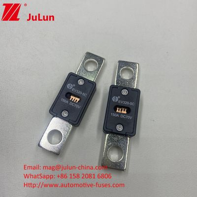 EV320-5X 80A 70VDC SINOFUSE Keramische autoverzekering Klein formaat Kortsluitingsbescherming Koper Zilver Kwartz Zand Goud