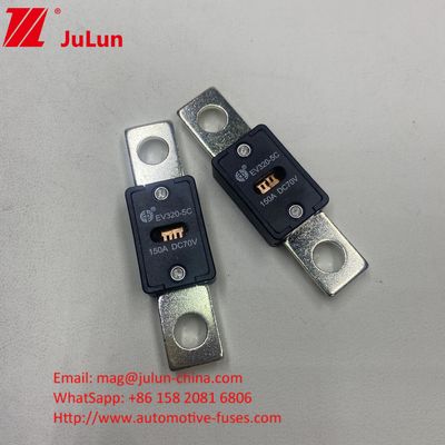 51 mm gaten afstand EV320-5X 125A 70VDC keramische autoverzekering met GB/T31465.5-2015 certificering en 70VDC nominale spanning