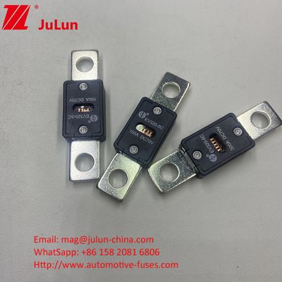 51 mm gaten afstand EV320-5X 125A 70VDC keramische autoverzekering met GB/T31465.5-2015 certificering en 70VDC nominale spanning