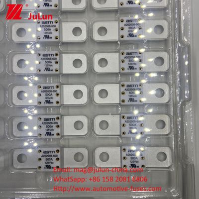 ASTM elektrische voertuigfusie A202008 300A fusie 125VDC terminal type AC Ev-opladeradapter compatibel met 20KA breekcapaciteit