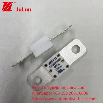 200A 125VDC Elektrisch voertuig Fuse Automobile Voor EV 125VDC Spanningsgat Afstand 50,8mm